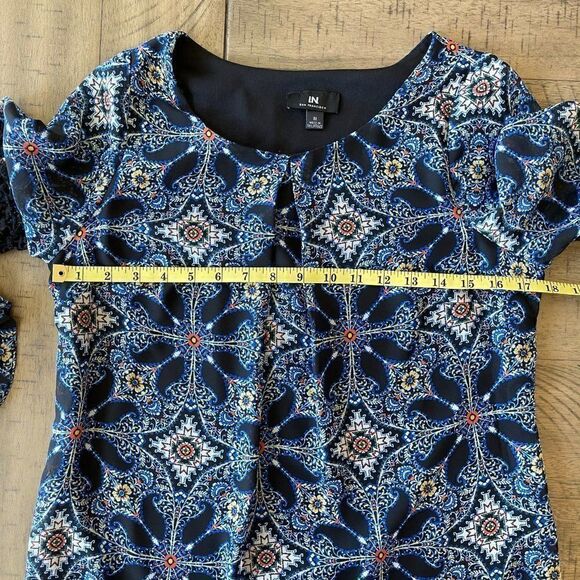 I.N. San Francisco Blue Bell Sleeve Dress - Medium - Picture 10 of 10